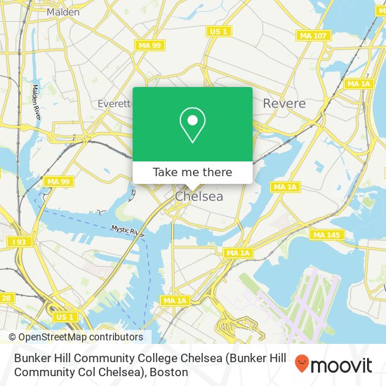 Bunker Hill Community College Chelsea map