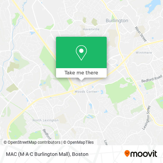 MAC (M·A·C Burlington Mall) map