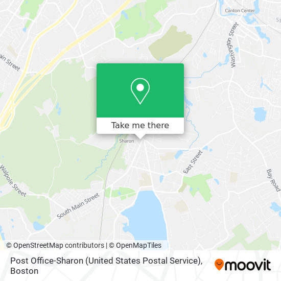 Post Office-Sharon (United States Postal Service) map