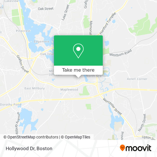 Hollywood Dr map