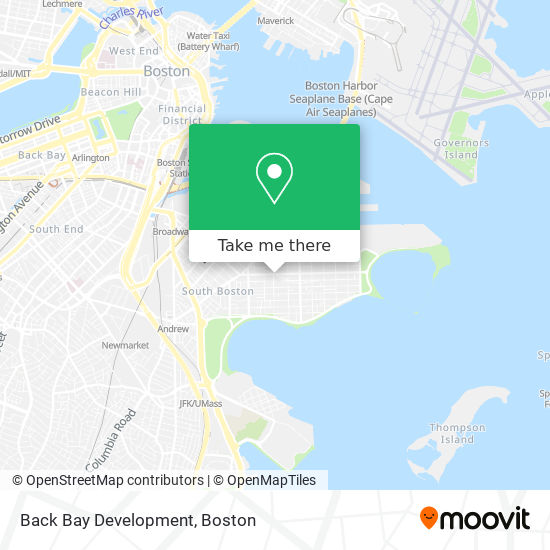 Mapa de Back Bay Development