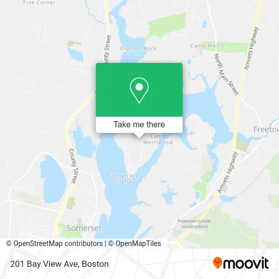 201 Bay View Ave map