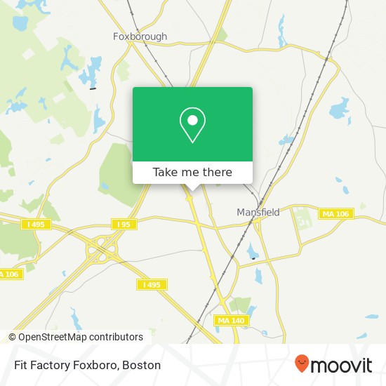 Fit Factory Foxboro map