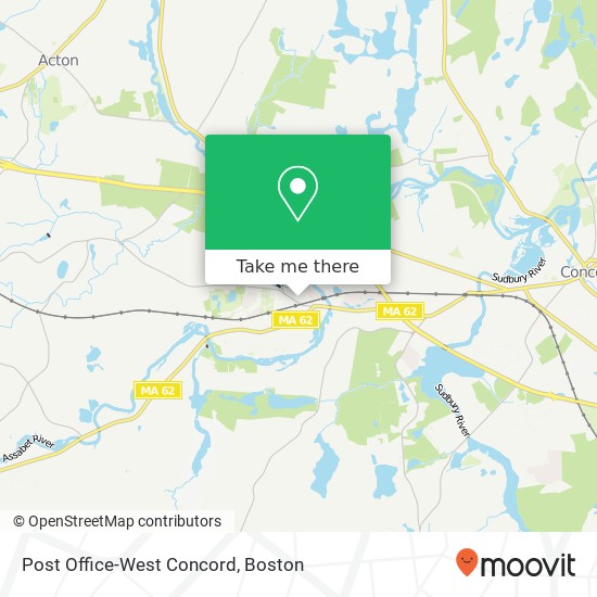 Mapa de Post Office-West Concord