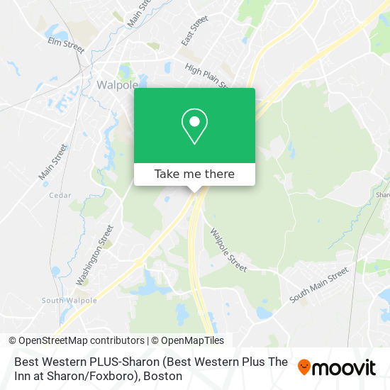 Best Western PLUS-Sharon (Best Western Plus The Inn at Sharon / Foxboro) map