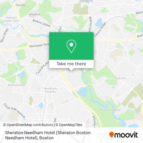 Mapa de Sheraton-Needham Hotel