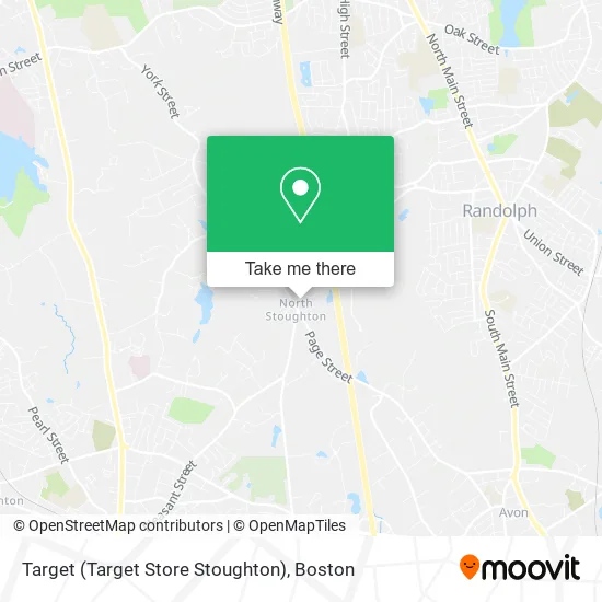 Target (Target Store Stoughton) map