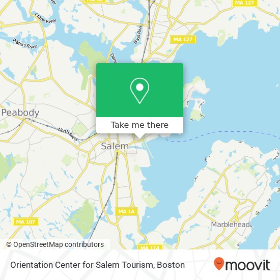 Orientation Center for Salem Tourism map