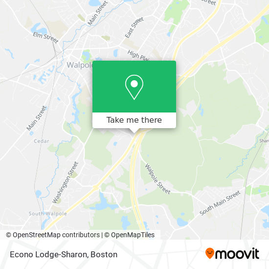 Econo Lodge-Sharon map