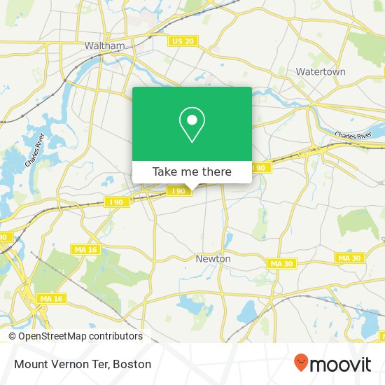 Mount Vernon Ter map