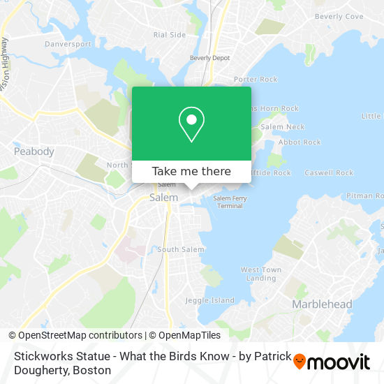 Mapa de Stickworks Statue - What the Birds Know - by Patrick Dougherty