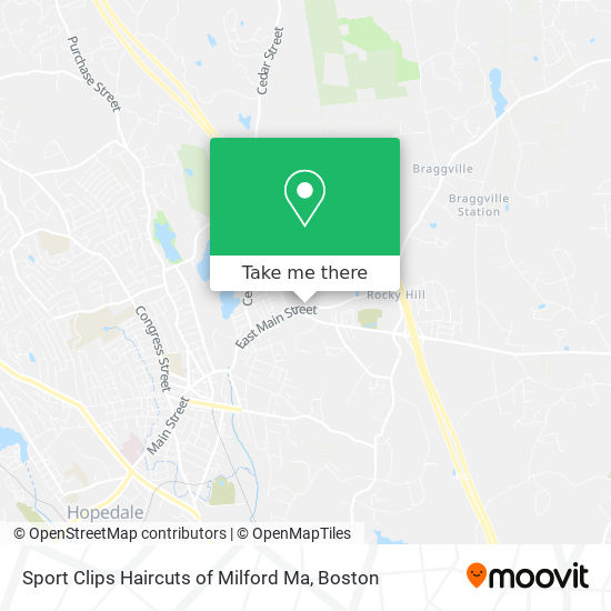 Mapa de Sport Clips Haircuts of Milford Ma