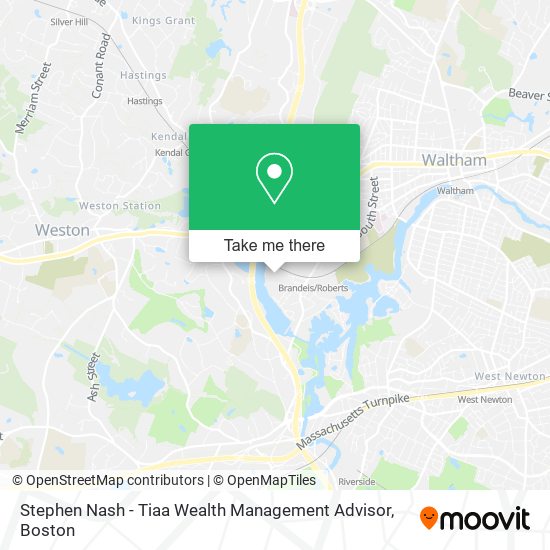 Mapa de Stephen Nash - Tiaa Wealth Management Advisor