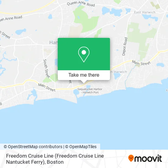 Mapa de Freedom Cruise Line (Freedom Cruise Line Nantucket Ferry)