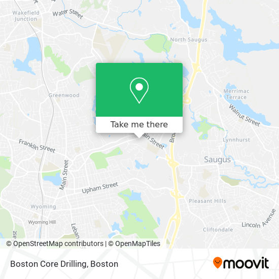 Boston Core Drilling map