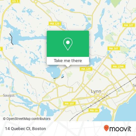Mapa de 14 Quebec Ct