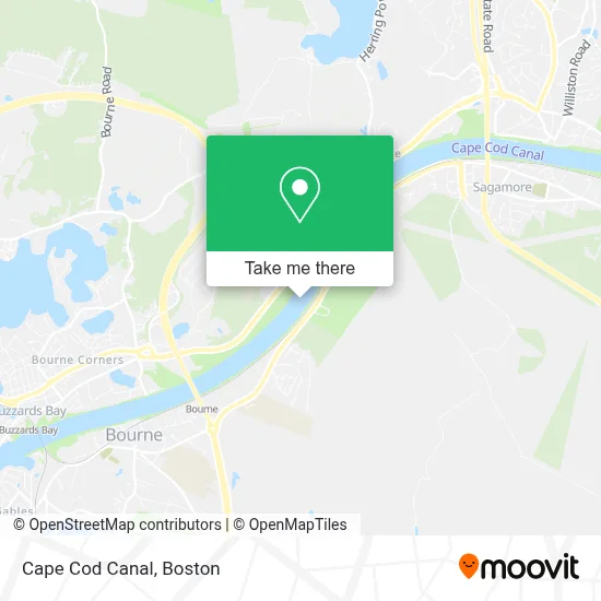 Cape Cod Canal map