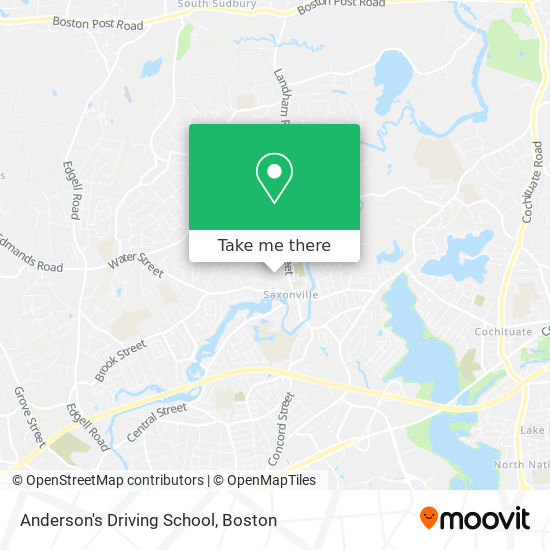 Anderson's Driving School map