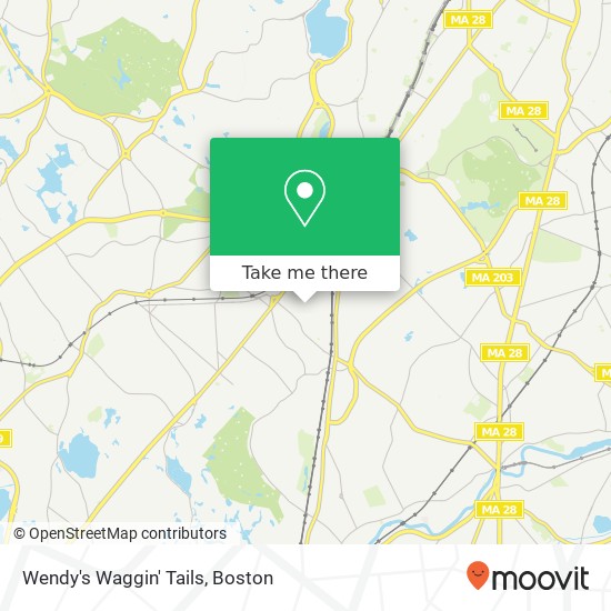 Wendy's Waggin' Tails map