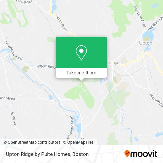 Upton Ridge by Pulte Homes map