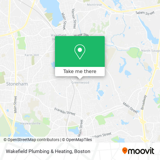 Wakefield Plumbing & Heating map