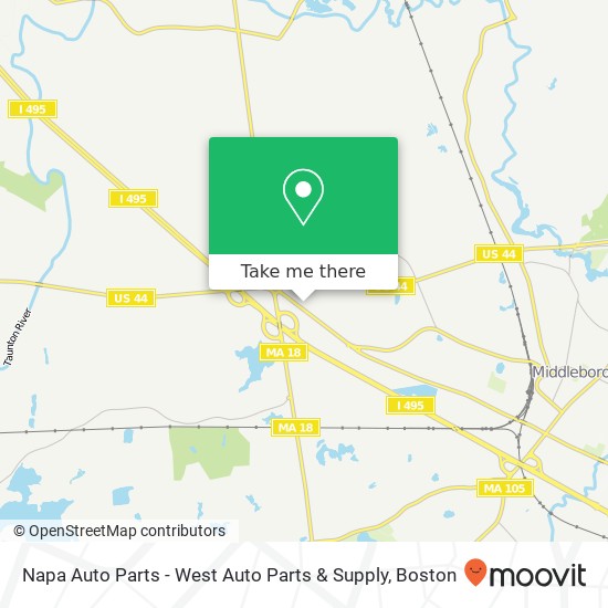 Mapa de Napa Auto Parts - West Auto Parts & Supply