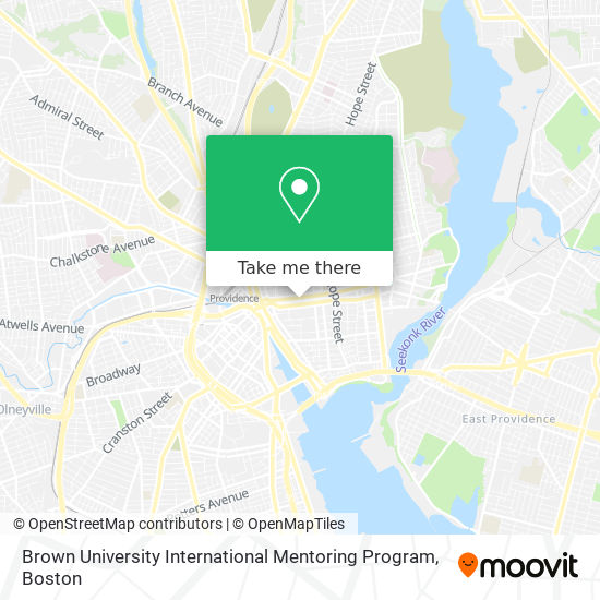 Mapa de Brown University International Mentoring Program