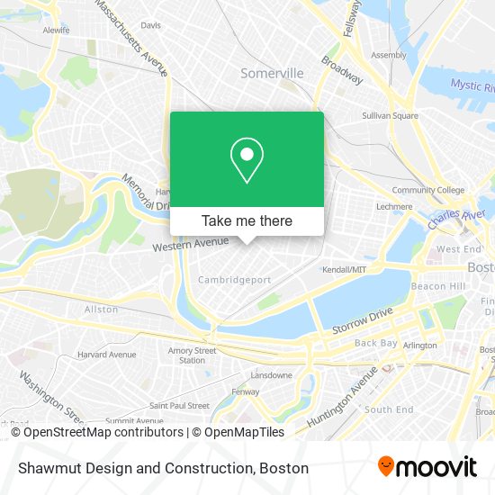 Mapa de Shawmut Design and Construction