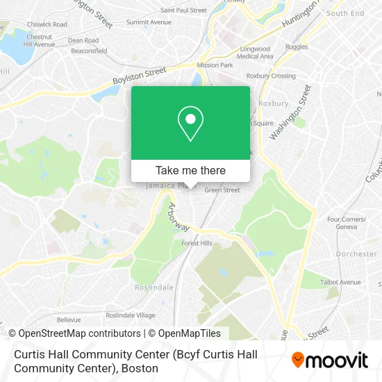 Mapa de Curtis Hall Community Center