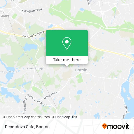 Mapa de Decordova Cafe