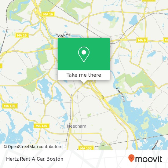 Mapa de Hertz Rent-A-Car