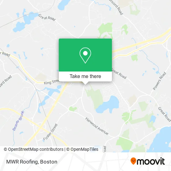 MWR Roofing map
