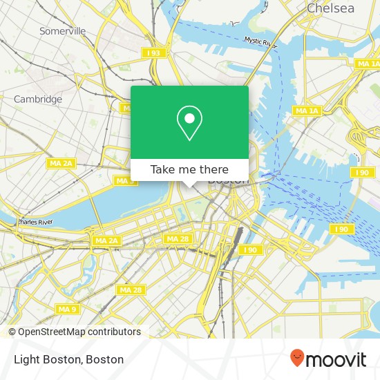 Mapa de Light Boston