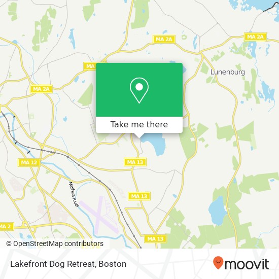 Mapa de Lakefront Dog Retreat