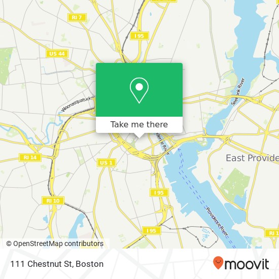 Mapa de 111 Chestnut St