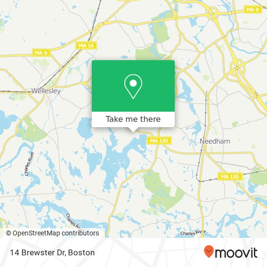 Mapa de 14 Brewster Dr