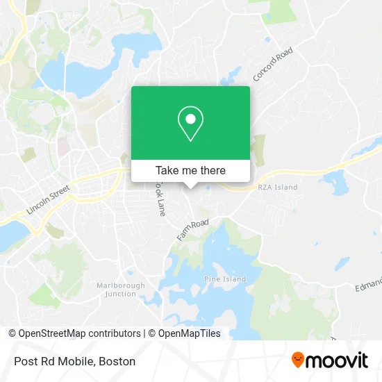 Post Rd Mobile map