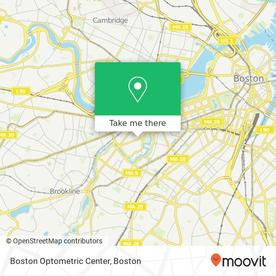 Mapa de Boston Optometric Center