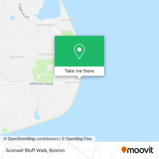 Sconset Bluff Walk map