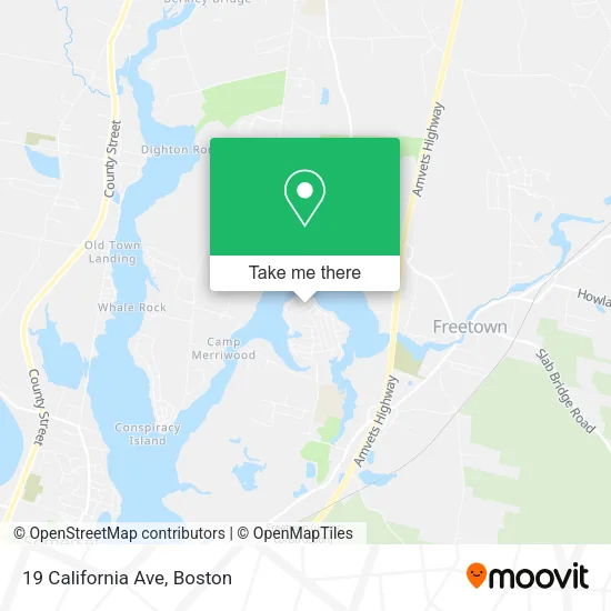 Mapa de 19 California Ave