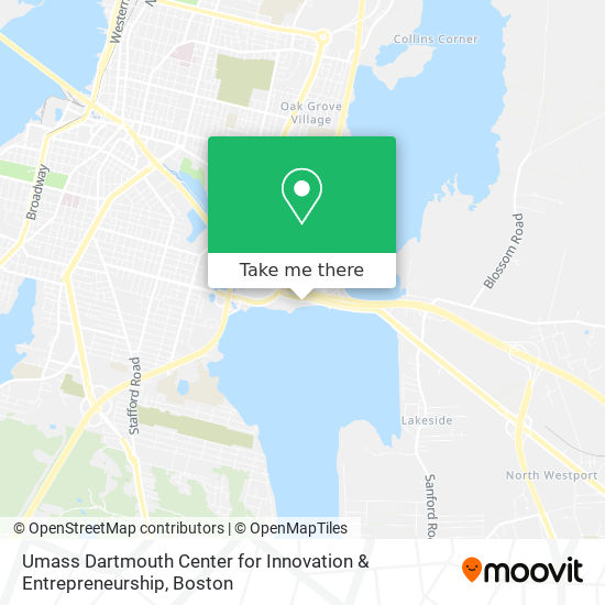 Mapa de Umass Dartmouth Center for Innovation & Entrepreneurship