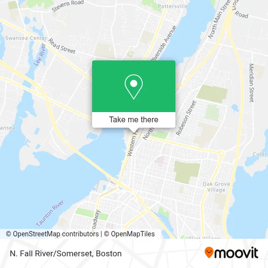 N. Fall River/Somerset map