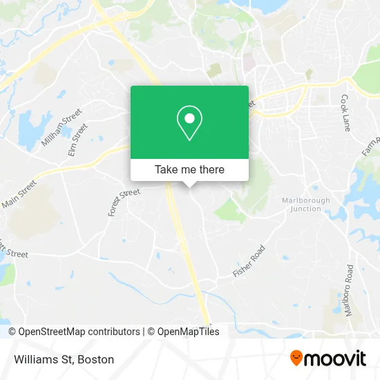 Williams St map