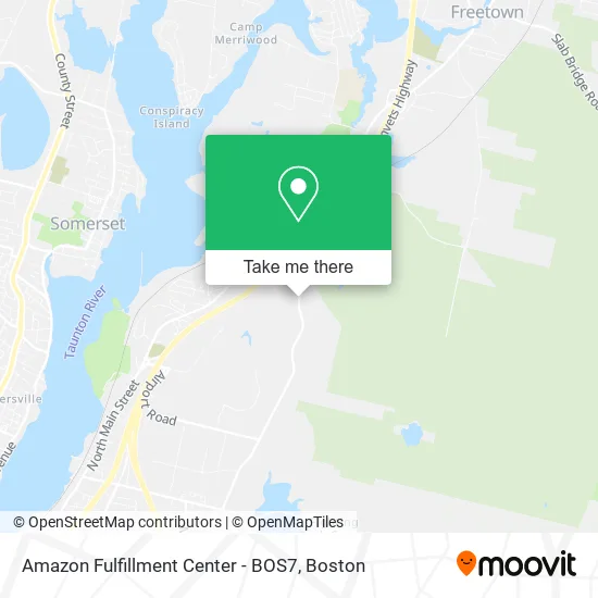 Mapa de Amazon Fulfillment Center - BOS7