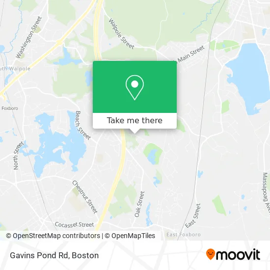 Gavins Pond Rd map