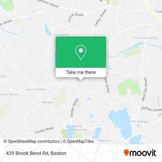 429 Brook Bend Rd map