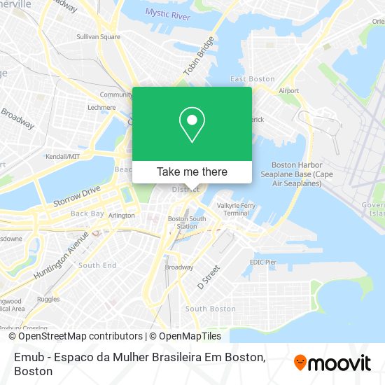 Mapa de Emub - Espaco da Mulher Brasileira Em Boston