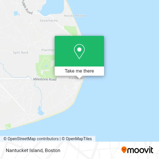 Nantucket Island map