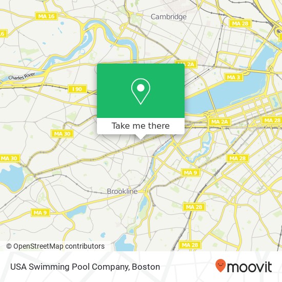 Mapa de USA Swimming Pool Company