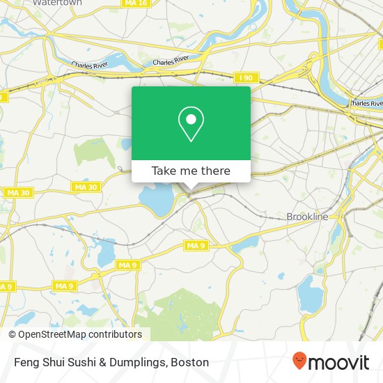 Feng Shui Sushi & Dumplings map